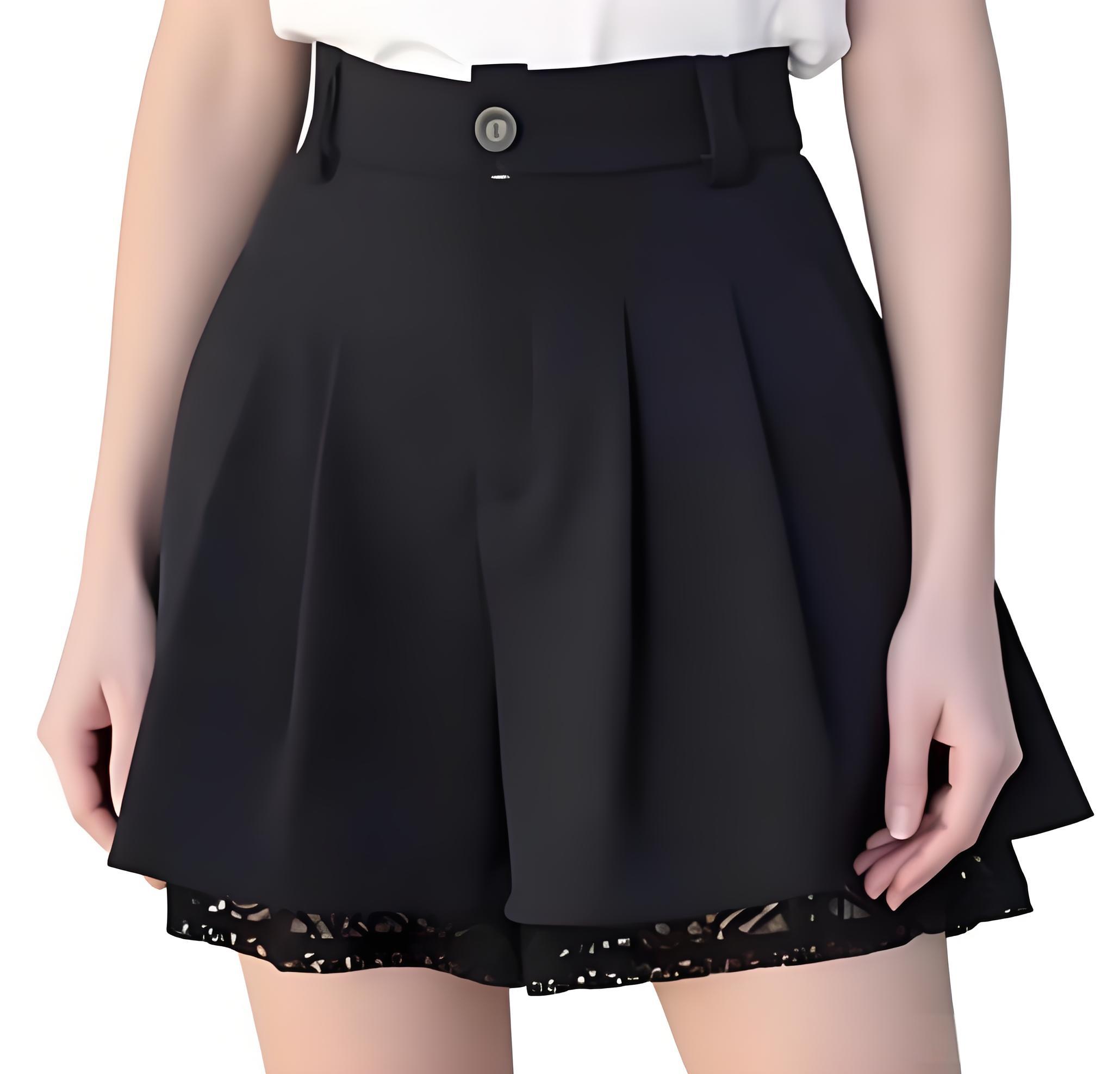 Women Formal Wear With Skirt - سراويل نسائية عالية الخصر مصممة بقصة