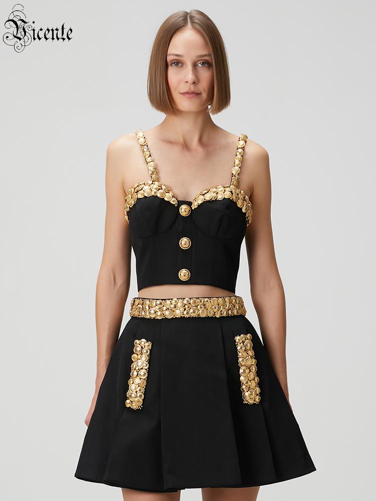 Women Formal Wear Black - طقم فستان أسود مكون من قطعتين