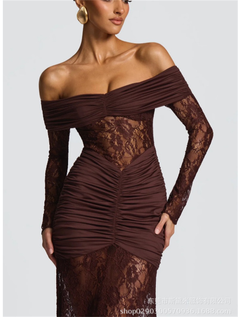 Women Formal Wear For Party - مثير الدانتيل حورية البحر المرأة حفلة
