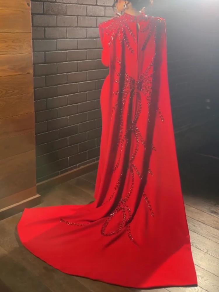 Women Formal Wear For Party - فستان سهرة نسائي مخصص باللون الأحمر