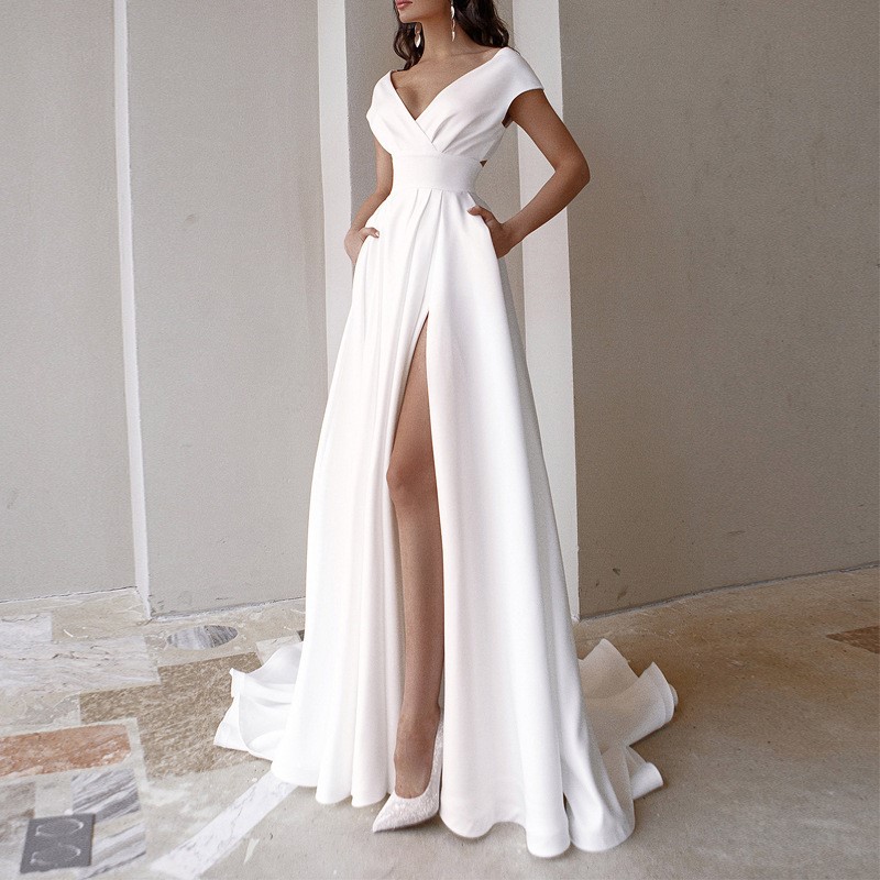 Women Formal Wear Black - فستان سهرة نسائي جديد أنيق طويل