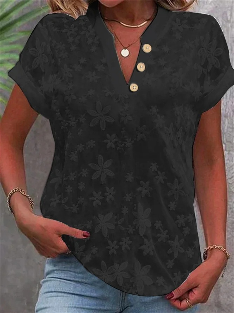 بلوزة نسائية صيفية بيضاء مطرزة - مراجعة Women Formal Wear Tops وسعره