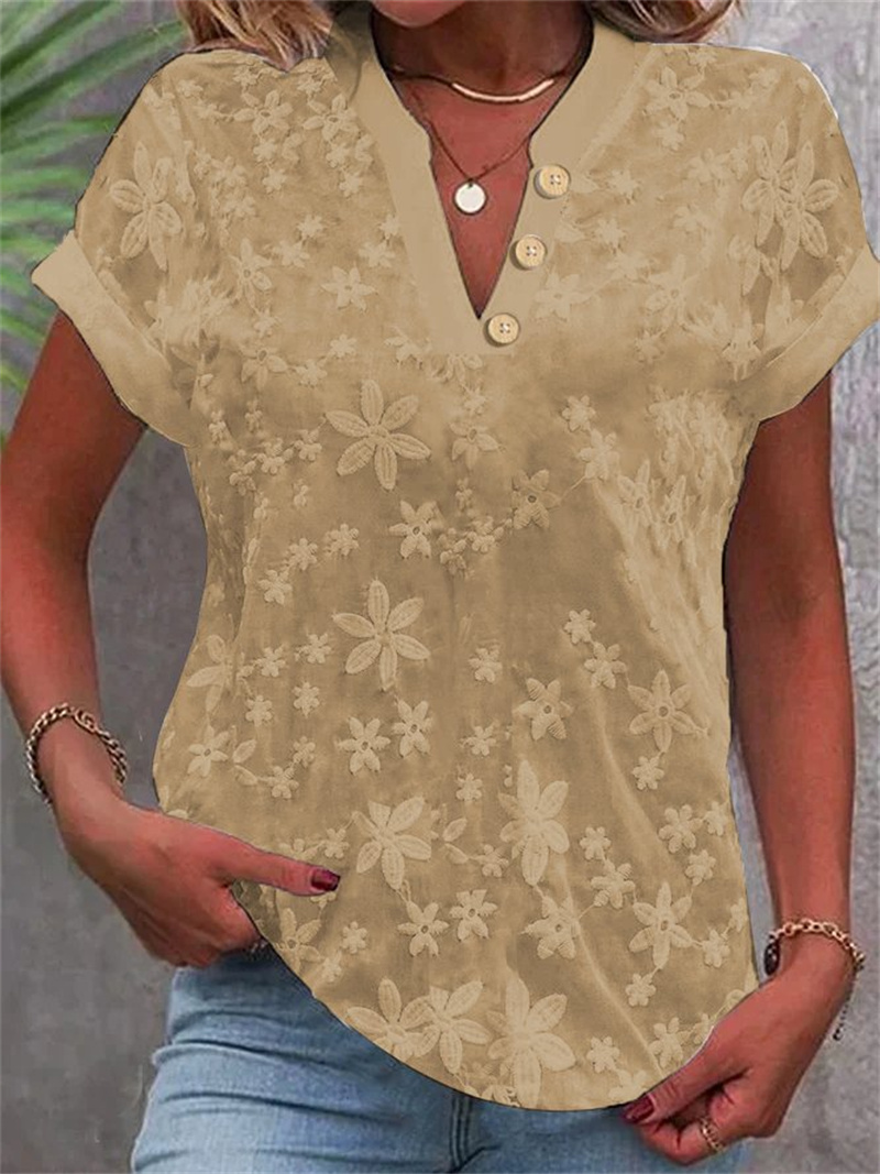 بلوزة نسائية صيفية بيضاء مطرزة - مراجعة Women Formal Wear Tops وسعره