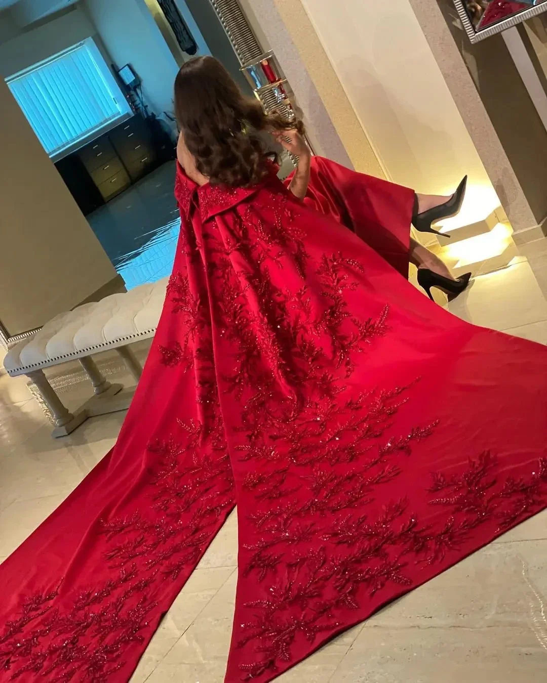 تخصيص الكاحل طول غمد فساتين ال - مراجعة Women Formal Wear For Party وسعره