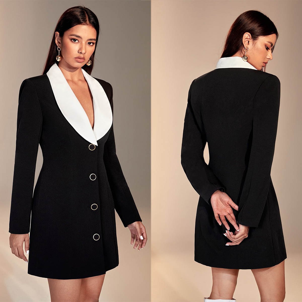 فستان بليزر نسائي متناسق الألو - مراجعة Women Formal Wear For Graduation وسعره