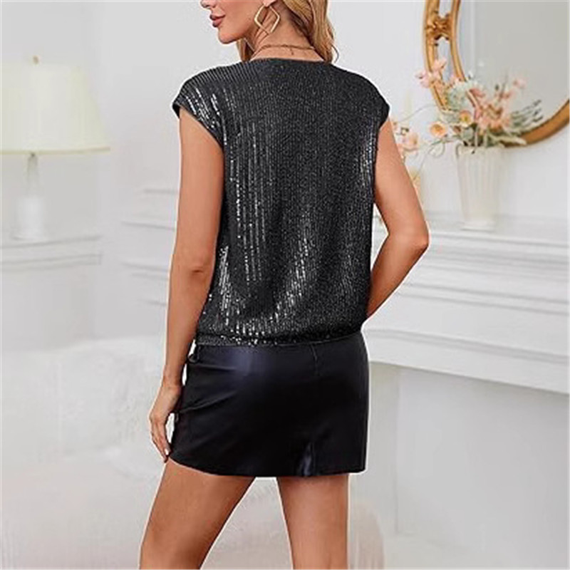 بلوزات مسائية مثيرة بالترتر ال - مراجعة Women Formal Wear Tops وسعره