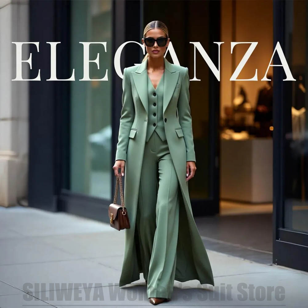 طقم بدلة نسائية أنيق من ثلاث ق - مراجعة Women Formal Wear With Blazer وسعره