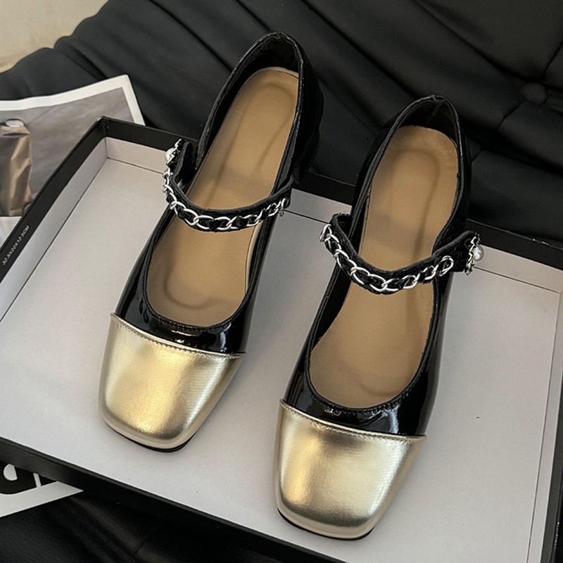 2026 صندل بكعب عالٍ سميك مع مش - مراجعة Women Formal Wear Black وسعره