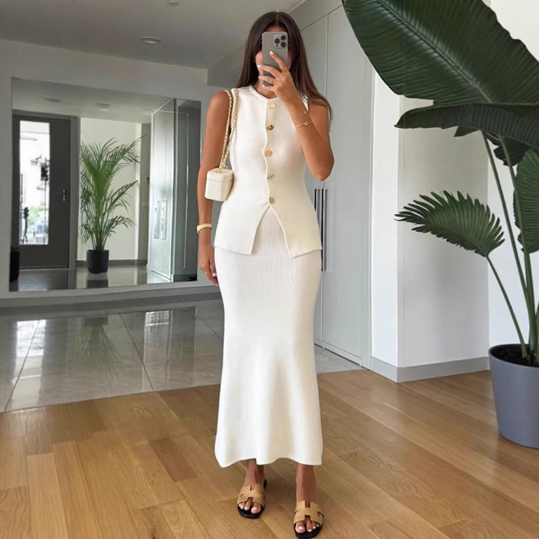 جولة الرقبة واحدة الصدر أكمام  - مراجعة Women'S Formal Day Wear وسعره