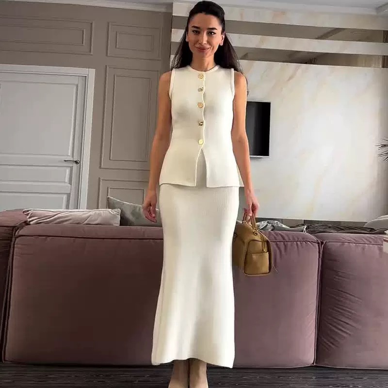 جولة الرقبة واحدة الصدر أكمام  - مراجعة Women'S Formal Day Wear وسعره