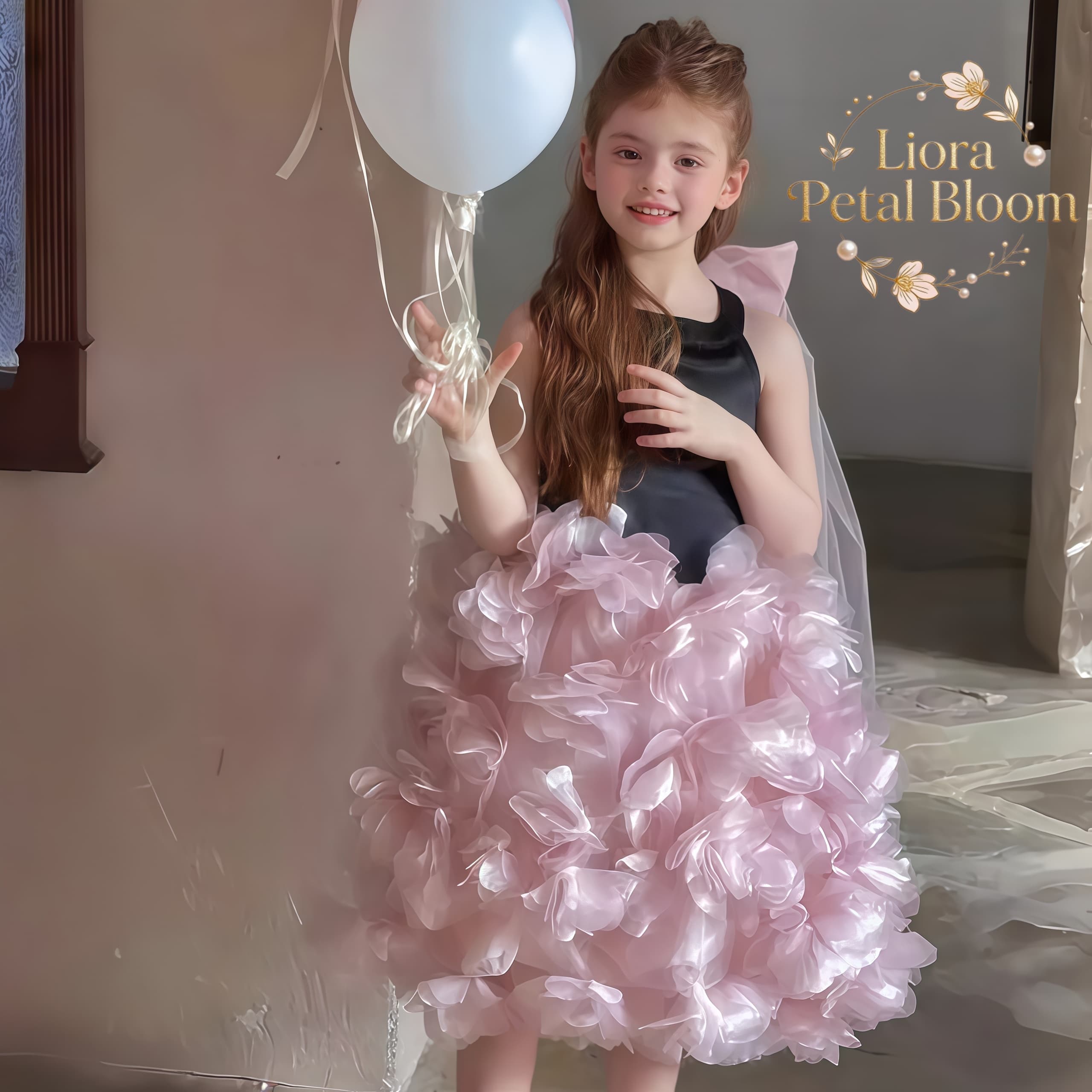 فستان تول أسود مزين بالزهور لل - مراجعة Women Formal Wear Black وسعره
