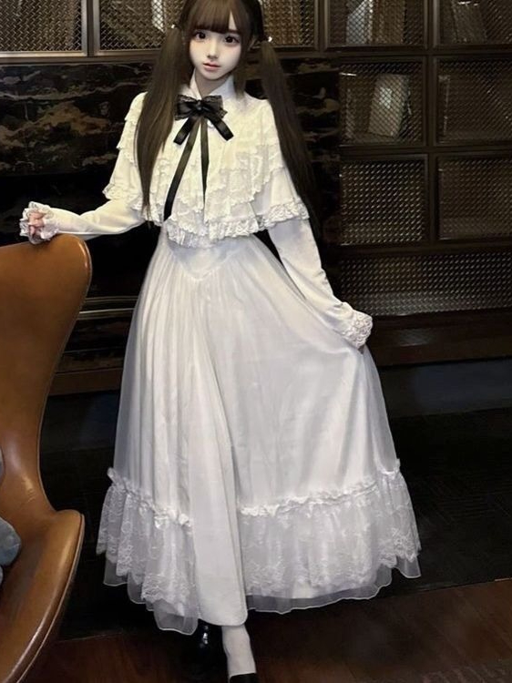 اليابانية قصيرة الأكمام القوس  - مراجعة Women Formal Wear With Skirt وسعره