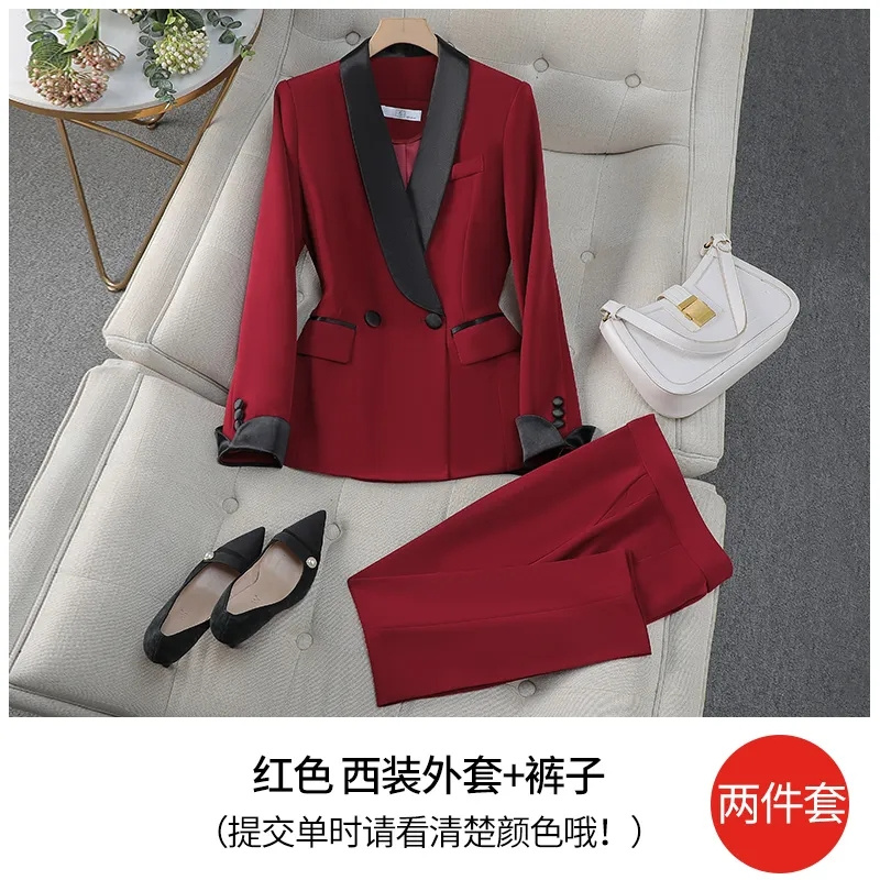 أنيقة أحمر أسود المرأة بدل رجا - مراجعة Women'S Formal Day Wear وسعره