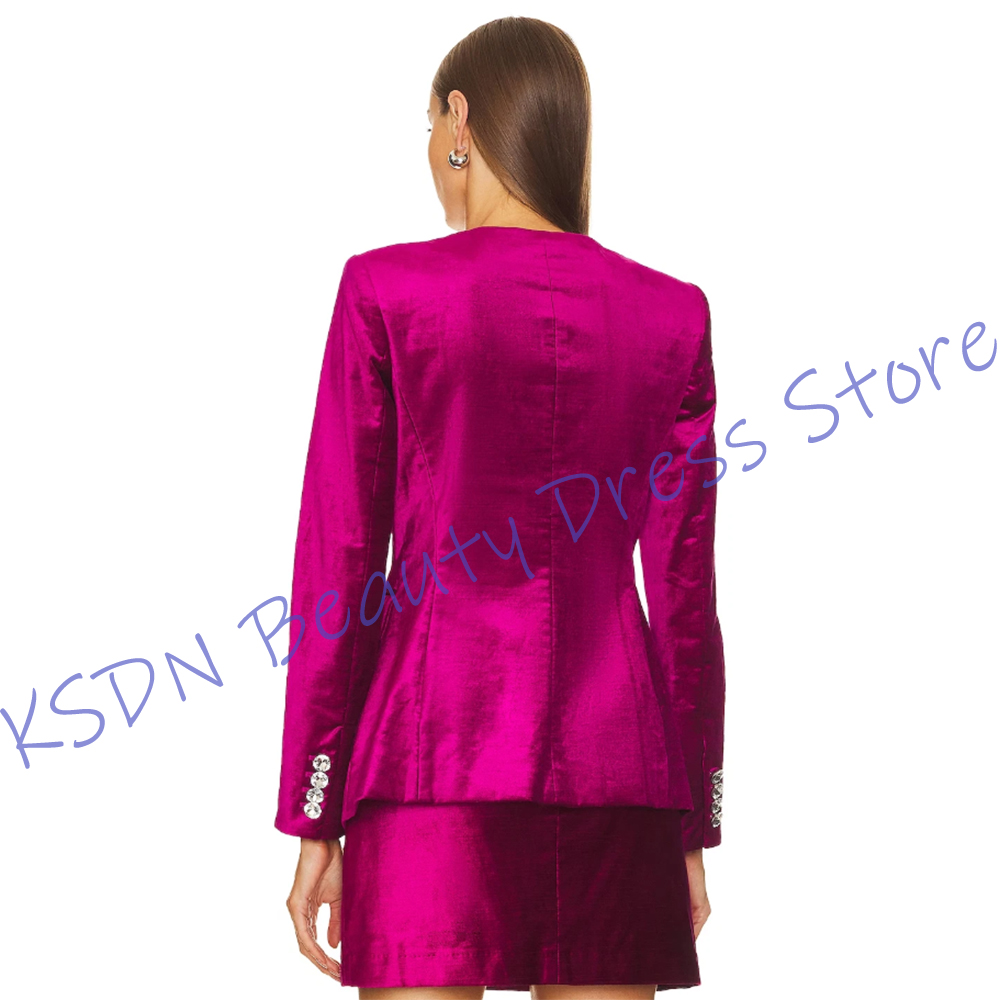 بدلة نسائية أنيقة بزر واحد بال - مراجعة Women Formal Wear With Skirt وسعره