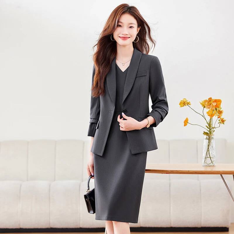 بدلة عمل نسائية من القماش عالي - مراجعة Women Formal Wear With Blazer وسعره