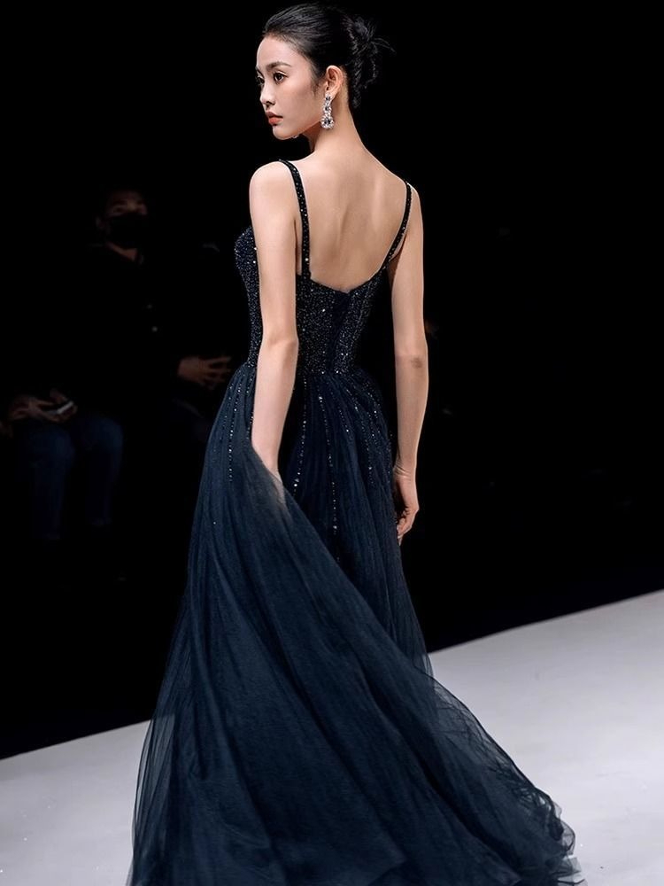 فستان رسمي أنيق باللون الأزرق  - مراجعة Women Formal Wear For Graduation وسعره
