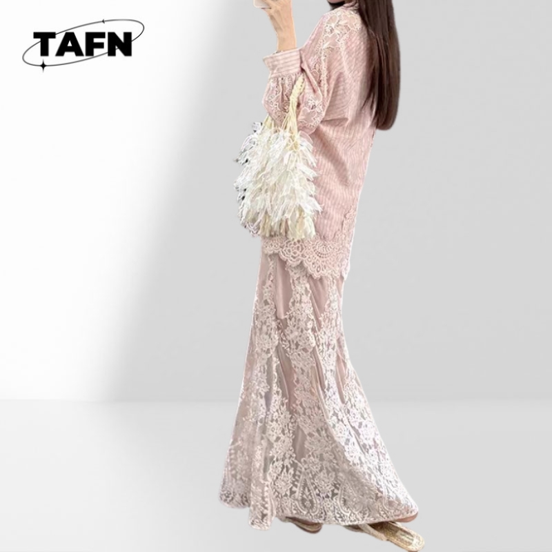 تنورة نسائية أنيقة من قماش ناع - مراجعة Women Formal Wear With Skirt وسعره