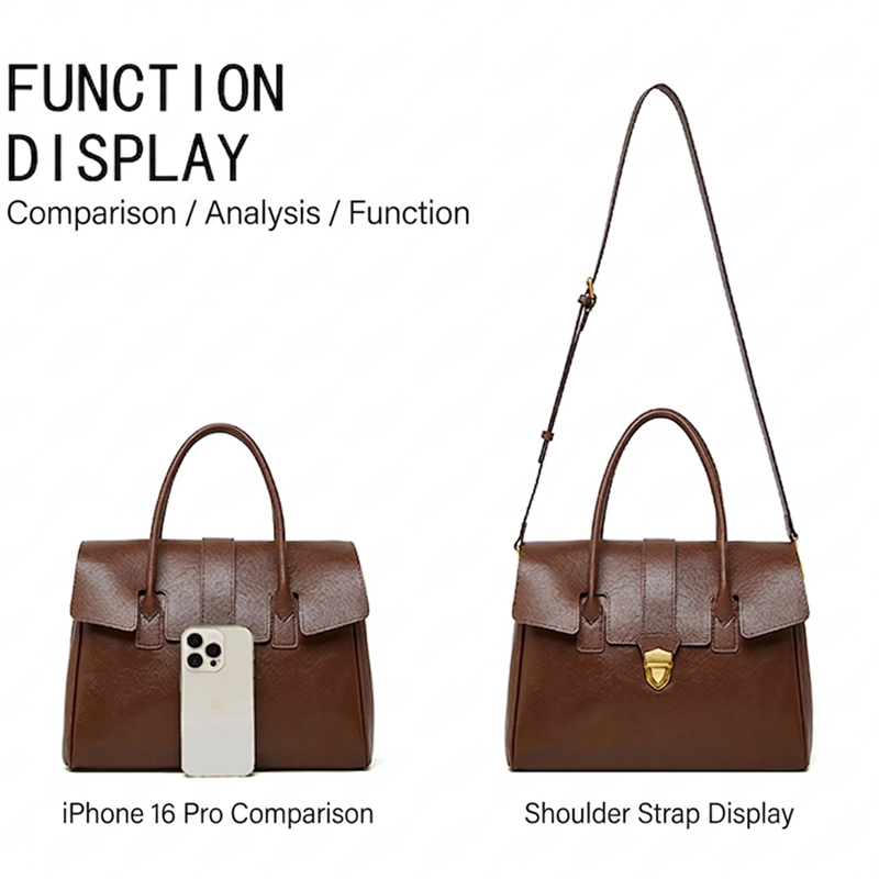 حقائب يد نسائية من الجلد الطبي - مراجعة Structured Handbag Work وسعره