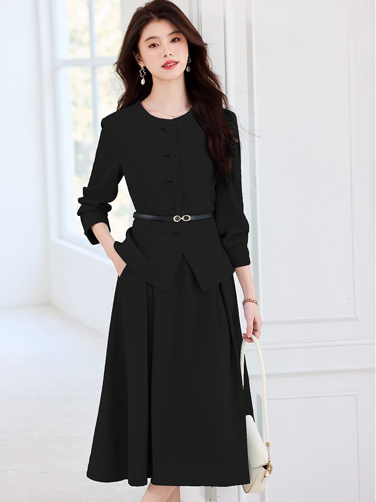 بدلة تنورة رسمية للسيدات على ا - مراجعة Women Formal Wear Black وسعره