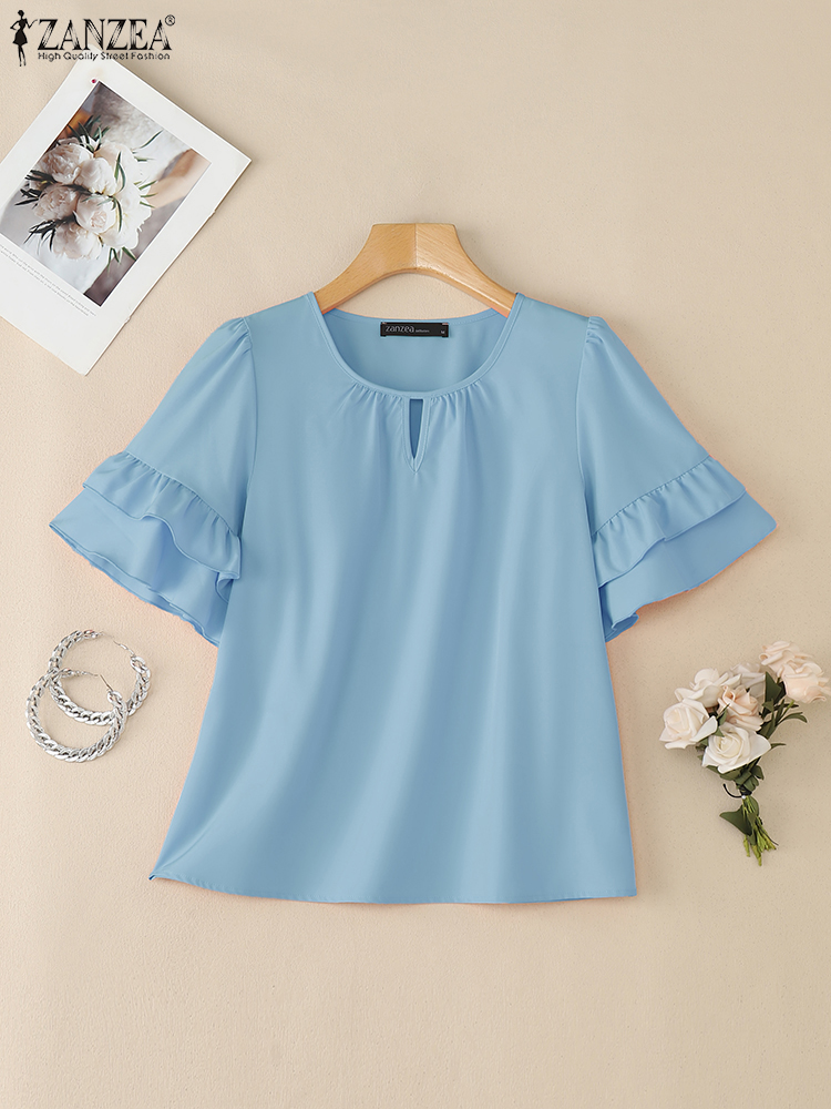 بلوزات نسائية أنيقة من ZANZEA  - مراجعة Women Formal Wear Tops وسعره