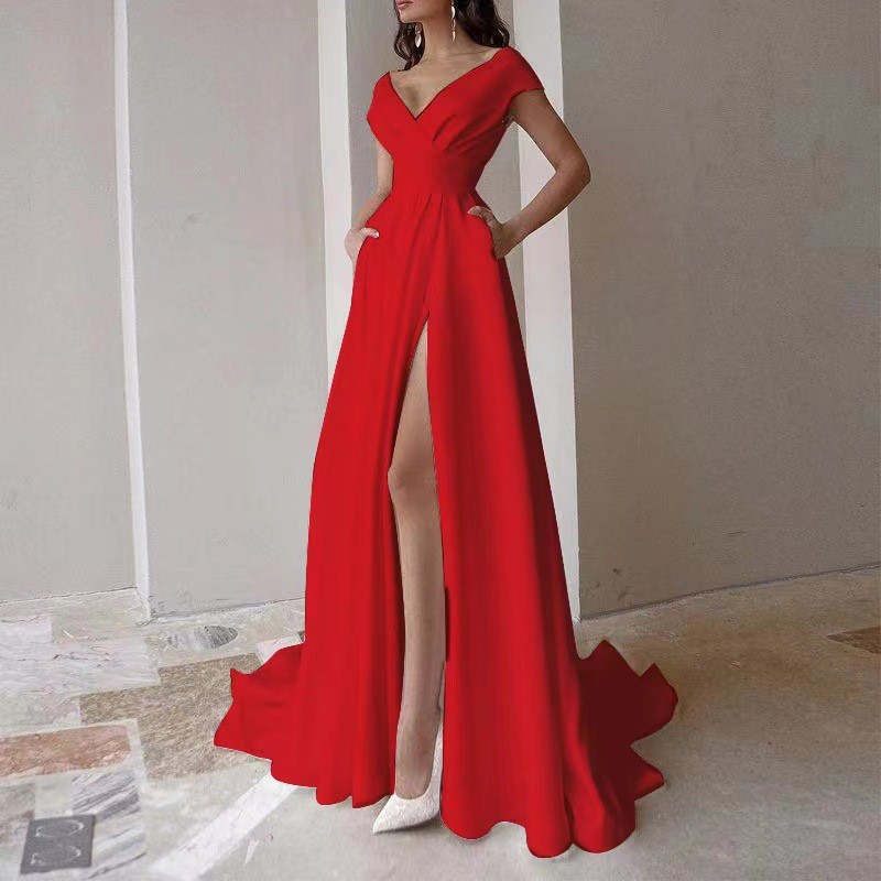 فستان سهرة نسائي جديد أنيق طوي - مراجعة Women Formal Wear Black وسعره